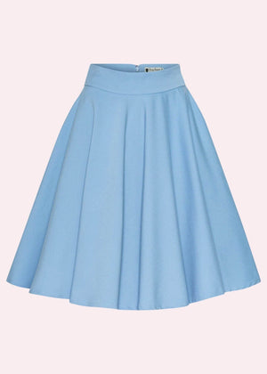 1950er stils swingnederdel i lys himmelblå swing nederdel Daisy Dapper 