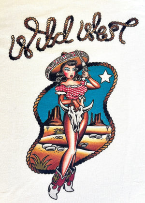 1950'er stils T-shirt "Wild West" t-shirt Mischief Made 
