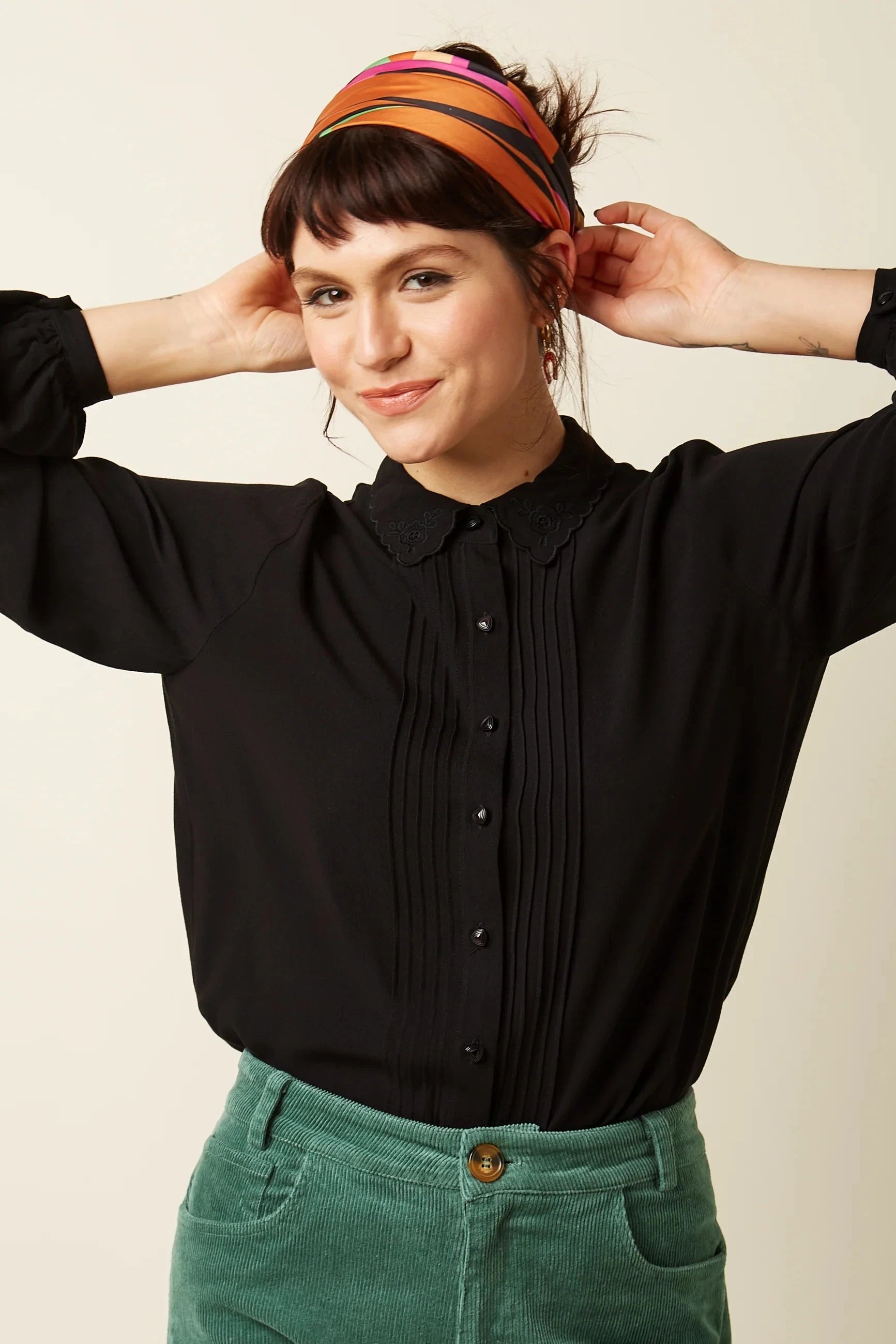 Alicia Skjorte i sort King Louie 