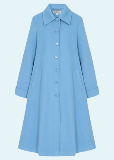 Aline frakke i 1960'er stil i lyseblå Mondo Kaos 