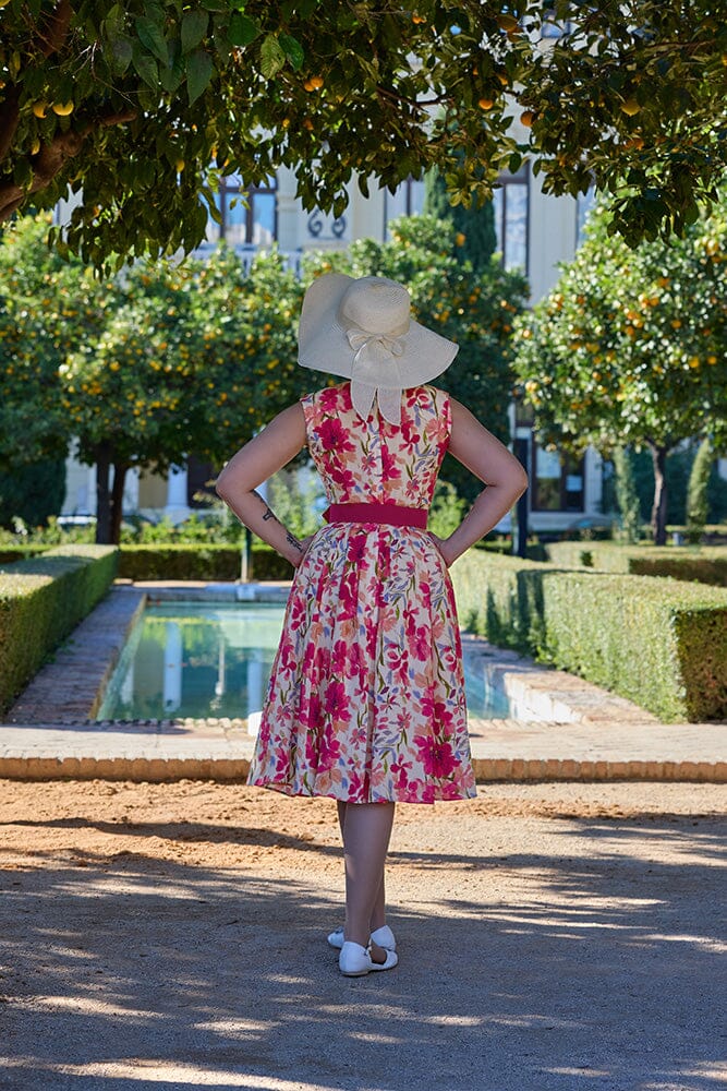 Alya-Mai swing kjole med pink print Miss Candyfloss 