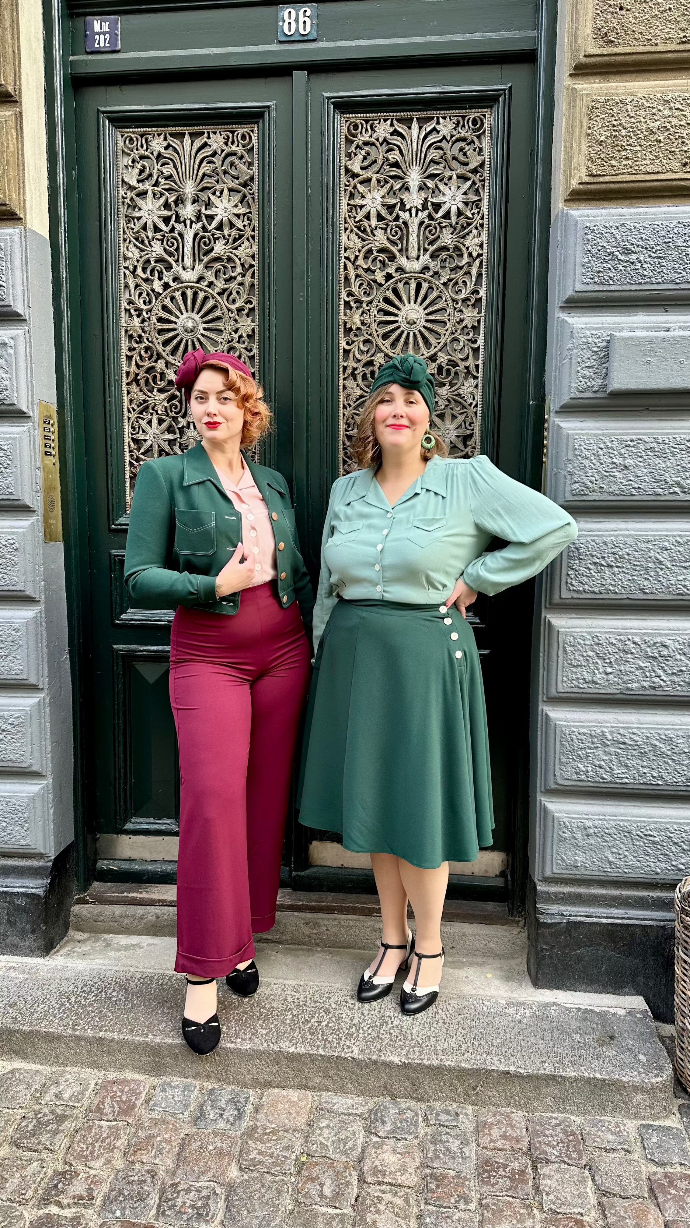 Americana Jakke i grøn toej House of Foxy 