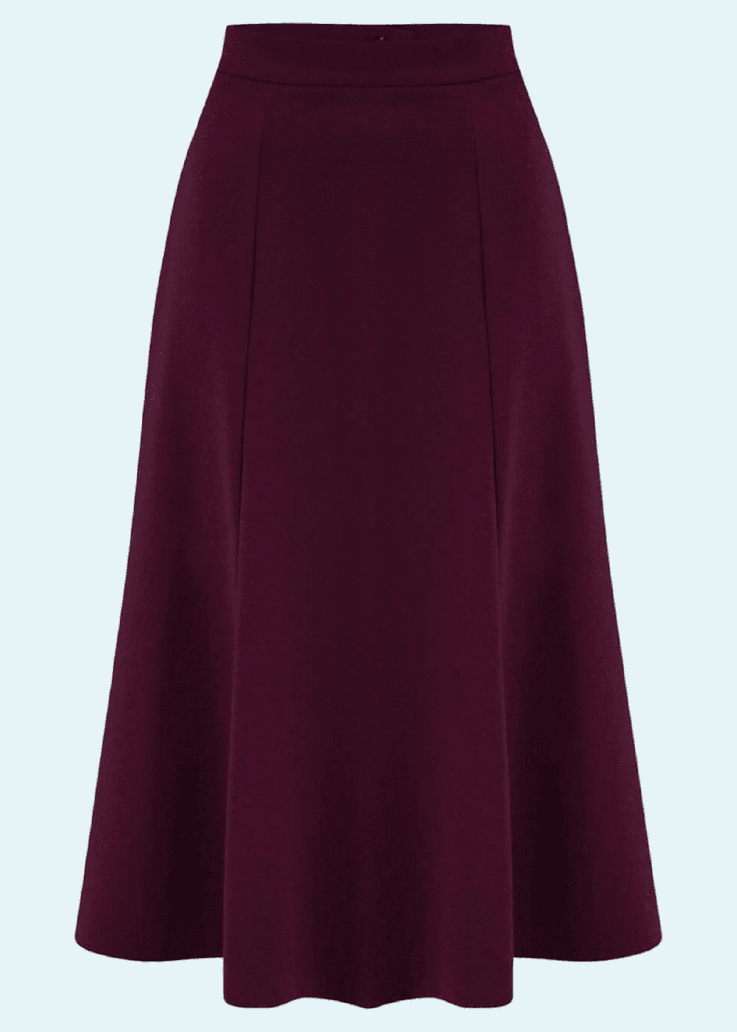 Bette Midi nederdel i Aubergine aline nederdel Weekend Doll 