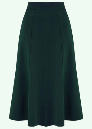 Bette Midi nederdel i flaskegrøn aline nederdel Weekend Doll 