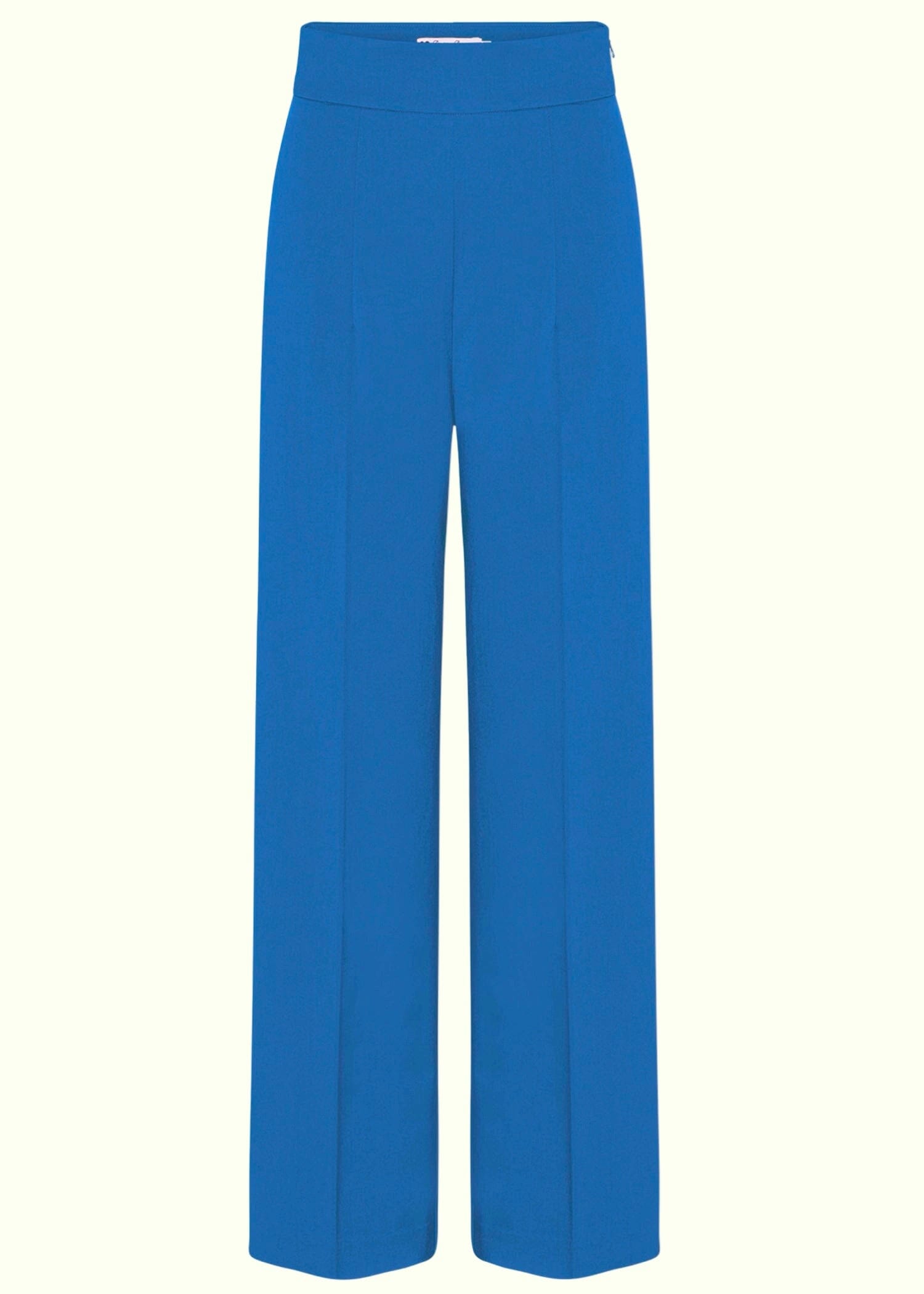 Billie højtaljede bukser i sommerblå bukser Daisy Dapper 