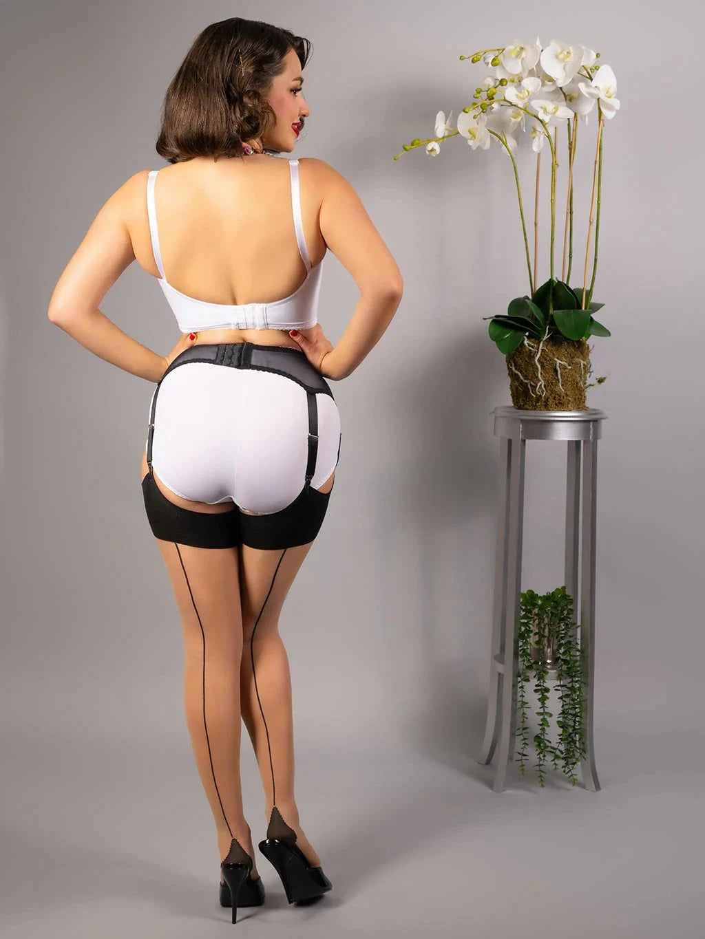 Black Boned Suspender Belt What Katie Did 