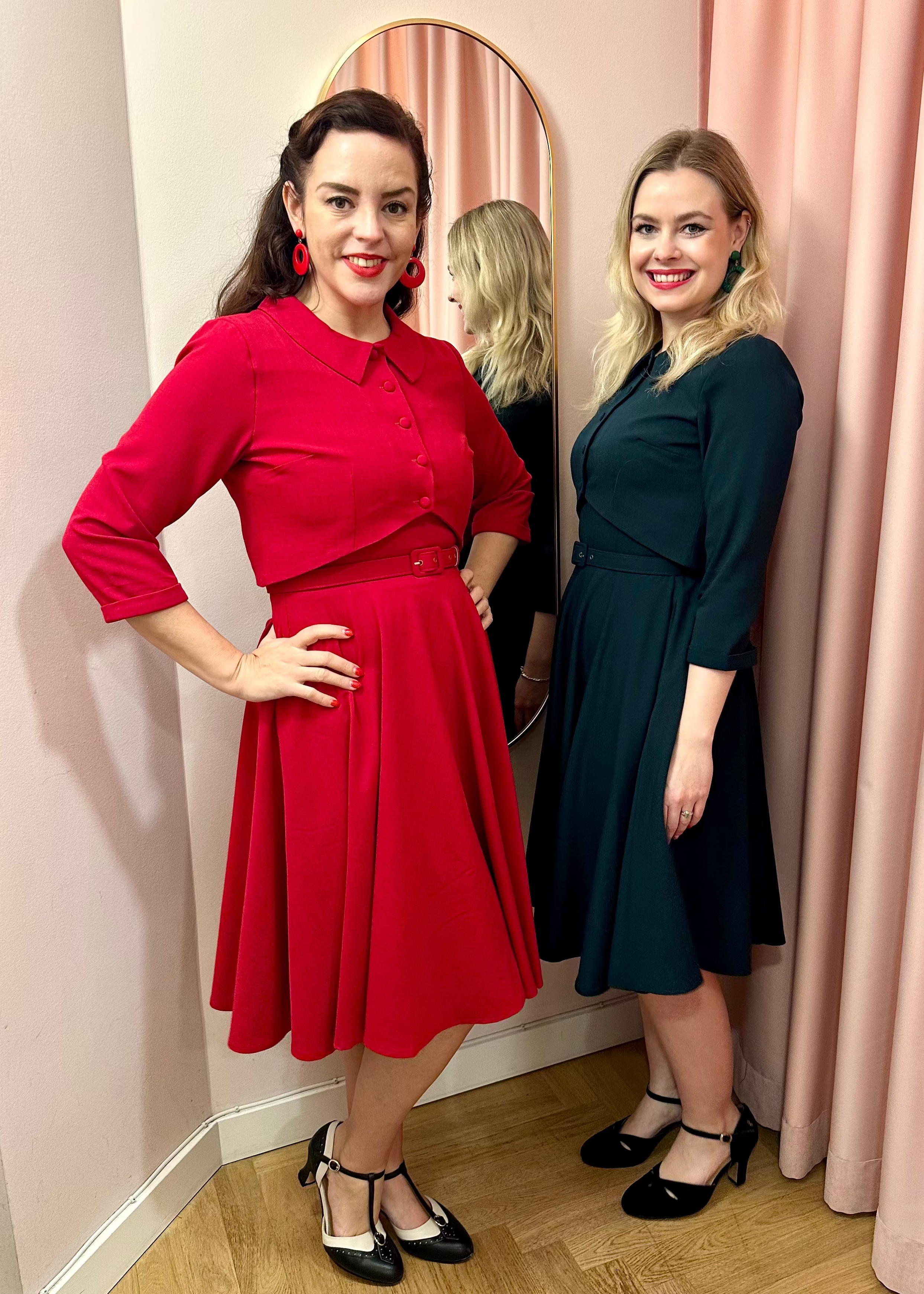 Bolero jakke - mørk grøn linen jakke Daisy Dapper 