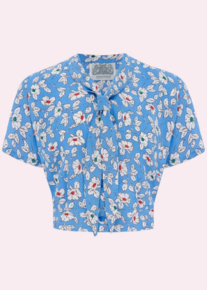 Bonnie kortærmet skjorte - palace pansy kortærmet skjorte Seamstress Of Bloomsbury 