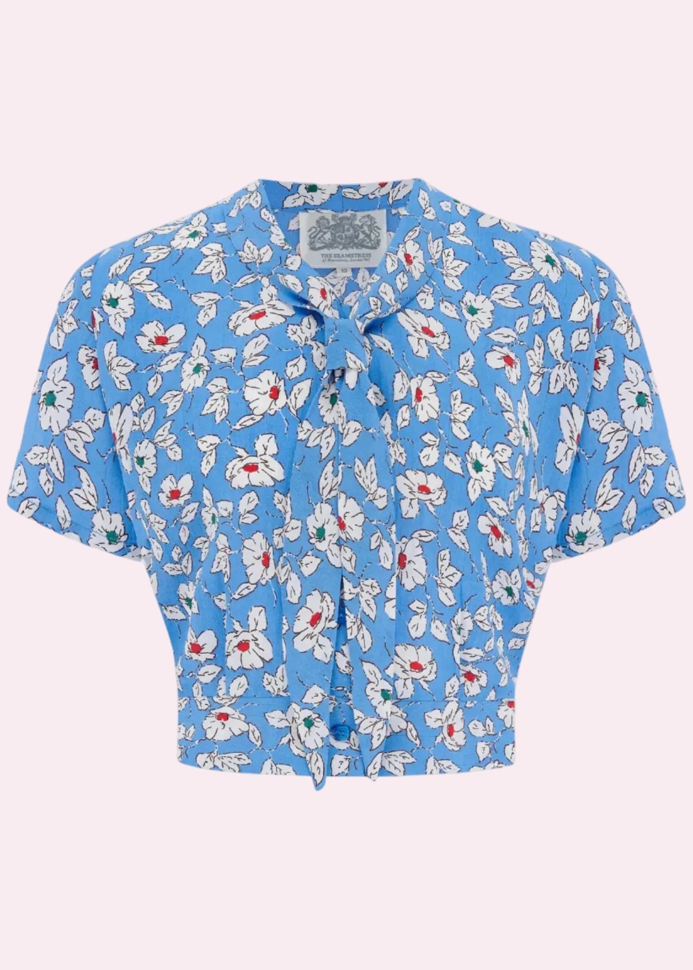 Bonnie kortærmet skjorte - palace pansy kortærmet skjorte Seamstress Of Bloomsbury 