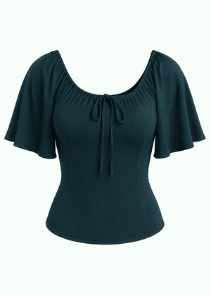 Butterfly top - grøn jersey top Daisy Dapper 