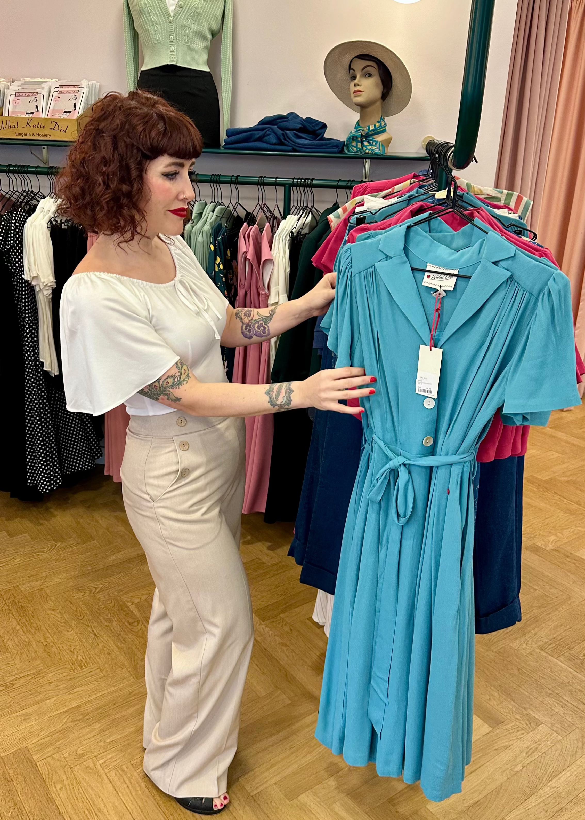 Butterfly top i råhvid jersey top Daisy Dapper 