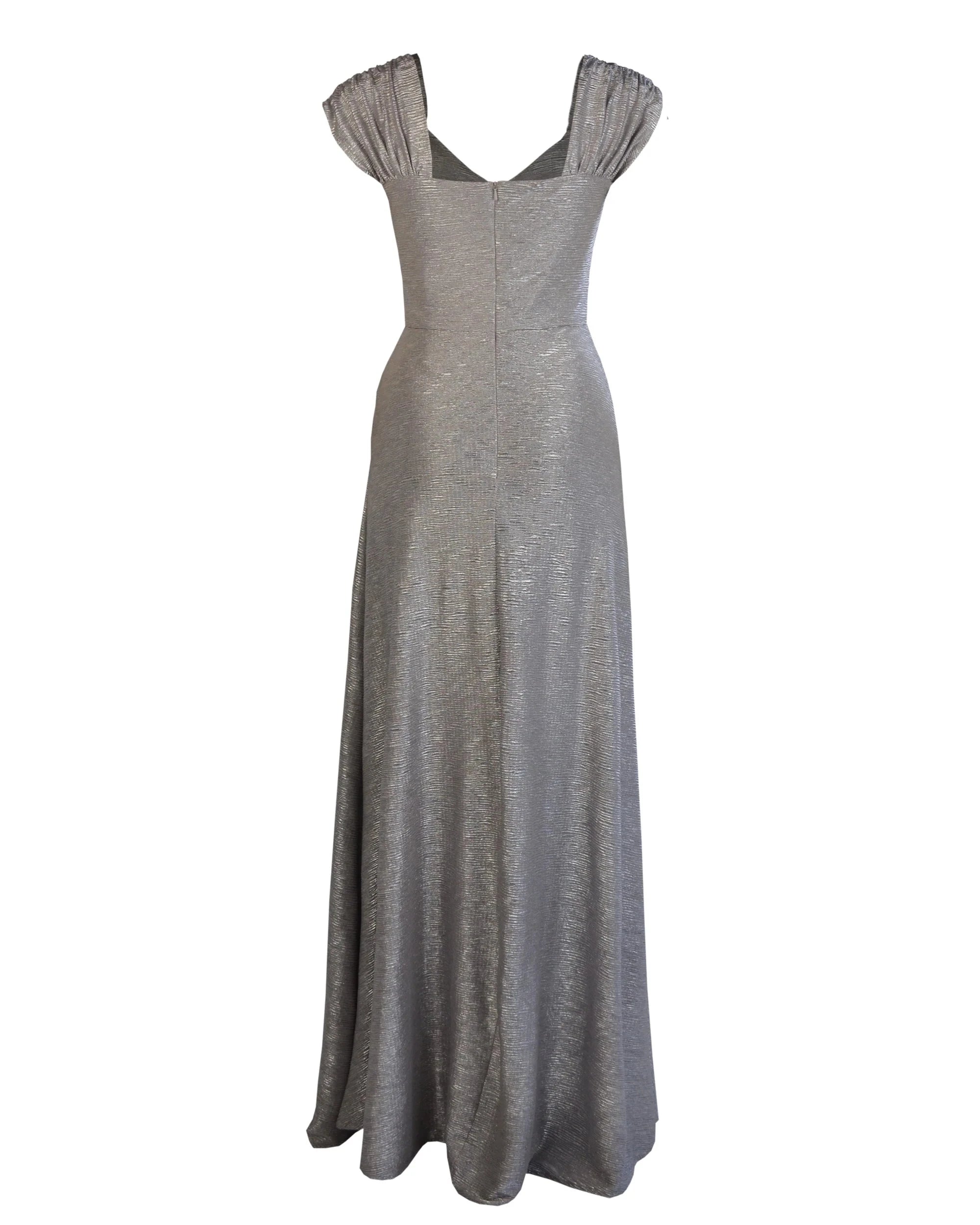 Celeste 1940'er aftenkjole i lys lilla med sølvskær aline kjole House of Foxy 