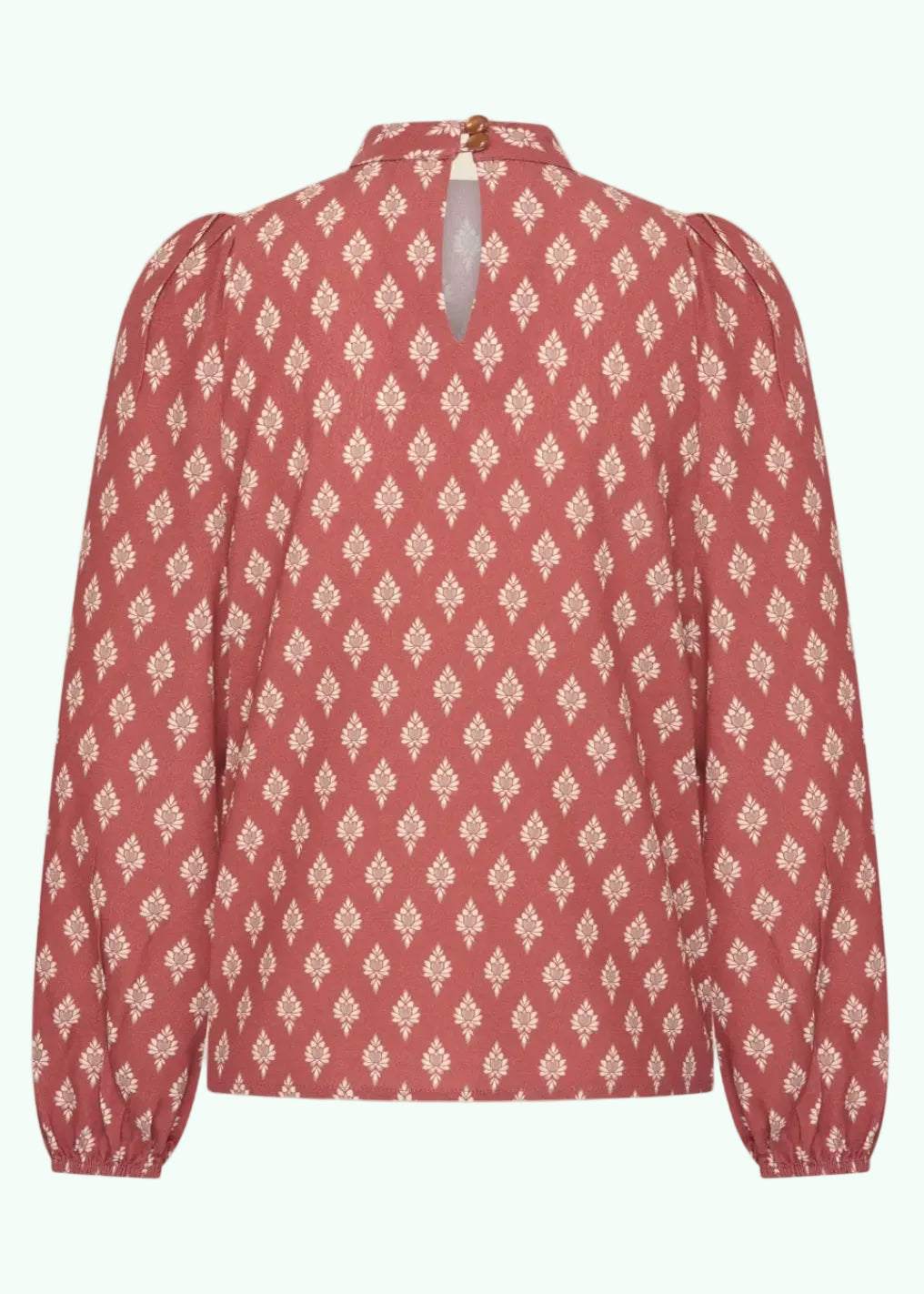 Chloe Blouse i Maharajah Marsala langærmet skjorte Very Cherry 