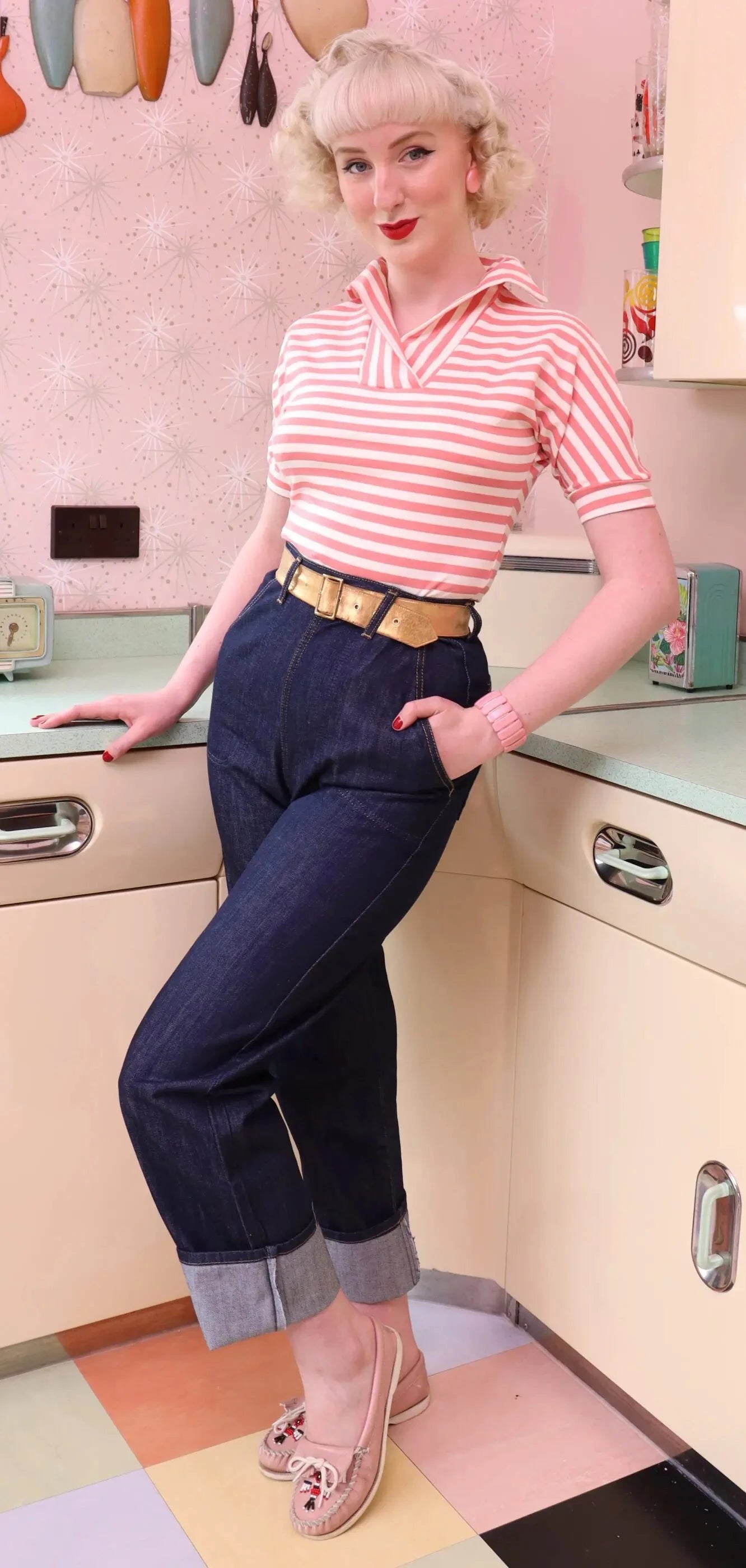 Classic Lite jeans i mørkeblå bukser Freddies Of Pinewood 