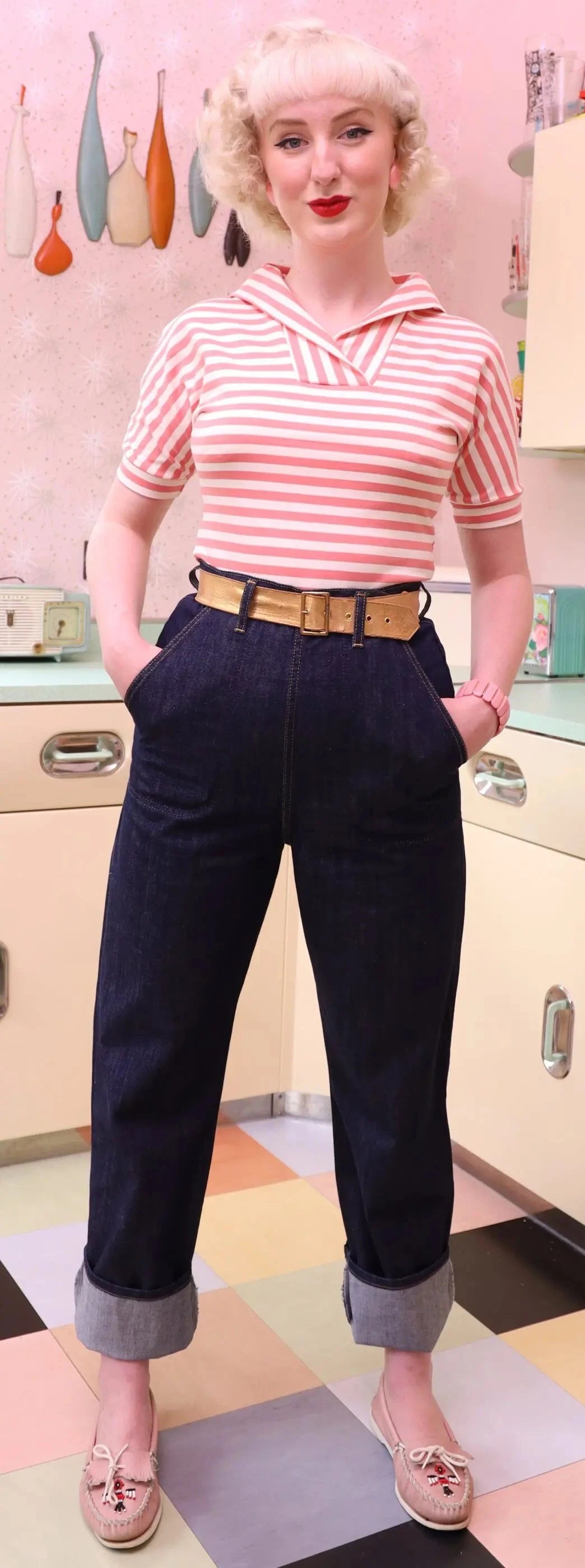 Classic Lite jeans i mørkeblå bukser Freddies Of Pinewood 