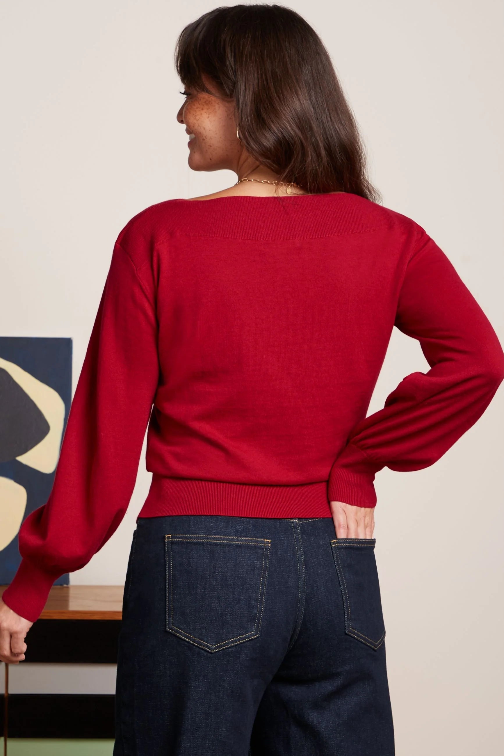 Cybil top Cocoon i Icon red jersey top King Louie 