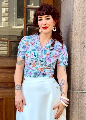 Daisy kortærmet skjorte - hawaii print kortærmet skjorte Daisy Dapper 