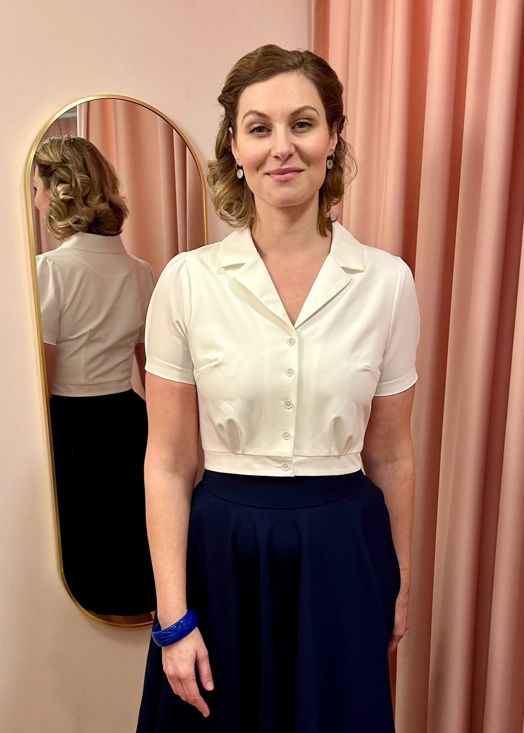 Daisy kortærmet skjorte i hvid kortærmet skjorte Daisy Dapper 