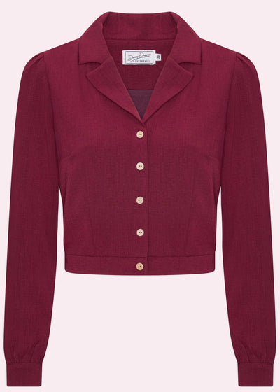 Daisy langærmet skjorte i berry langærmet skjorte Daisy Dapper 