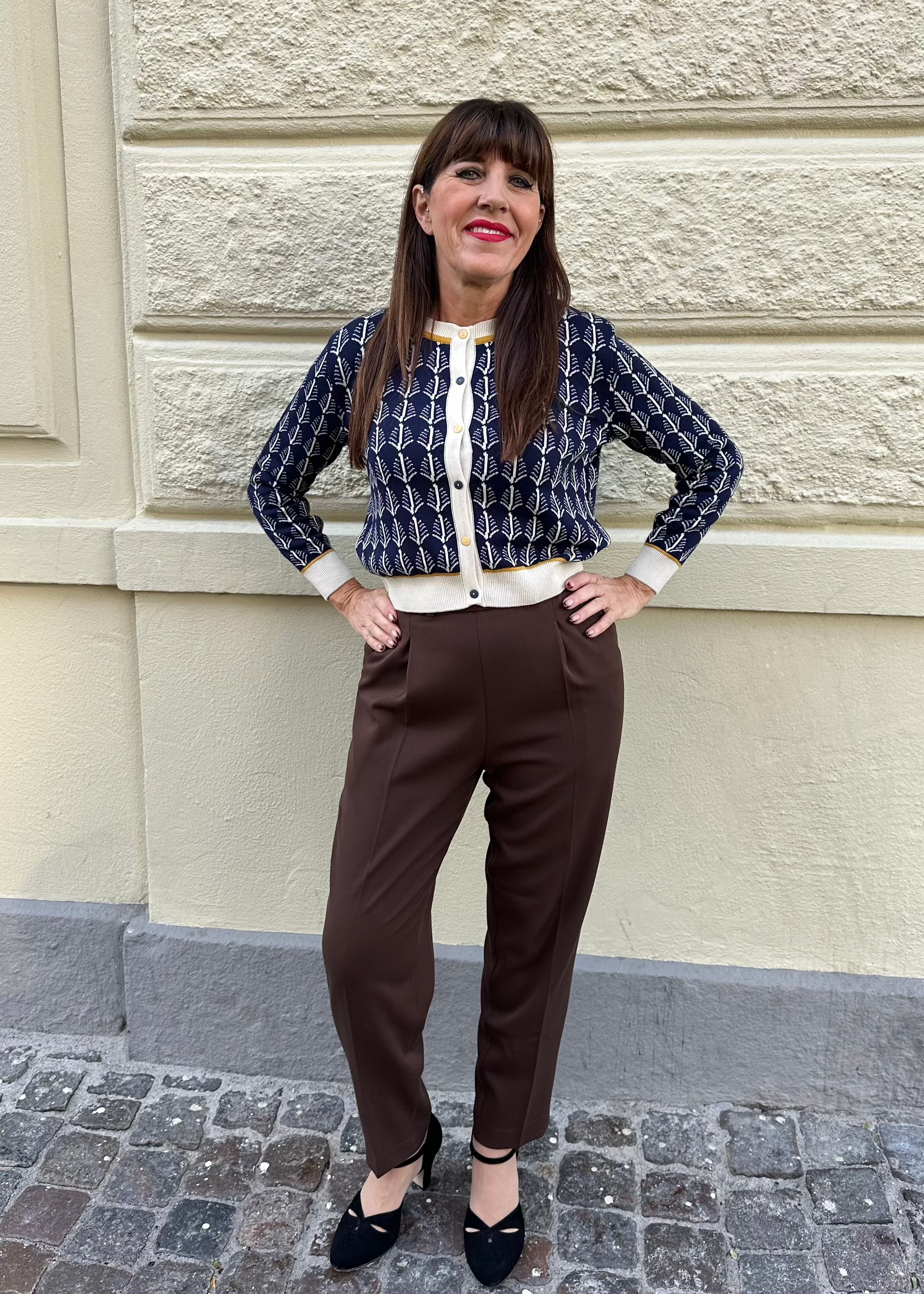 Dorothy Tapered ankelbukser i brun bukser Weekend Doll 