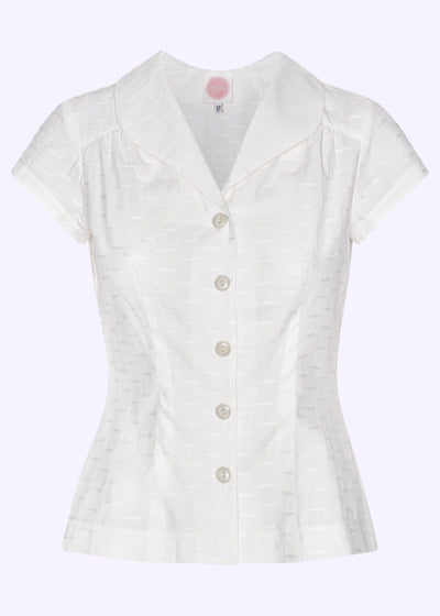 Elegant Everywhere skjortebluse i hvid tøj Emmy Design 