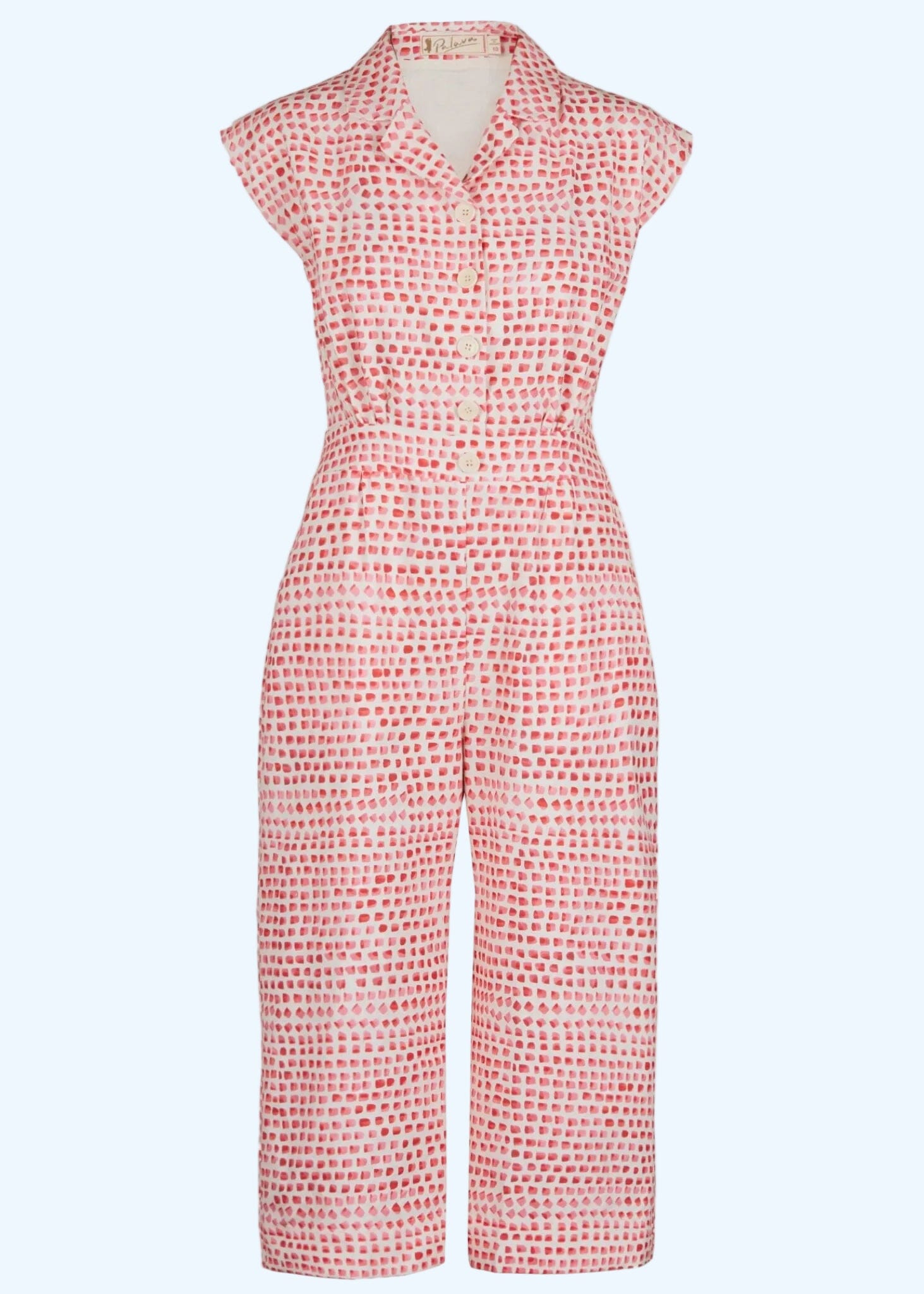 Francesca Buksedragt – Pink Thumb Print Buksedragter Palava 