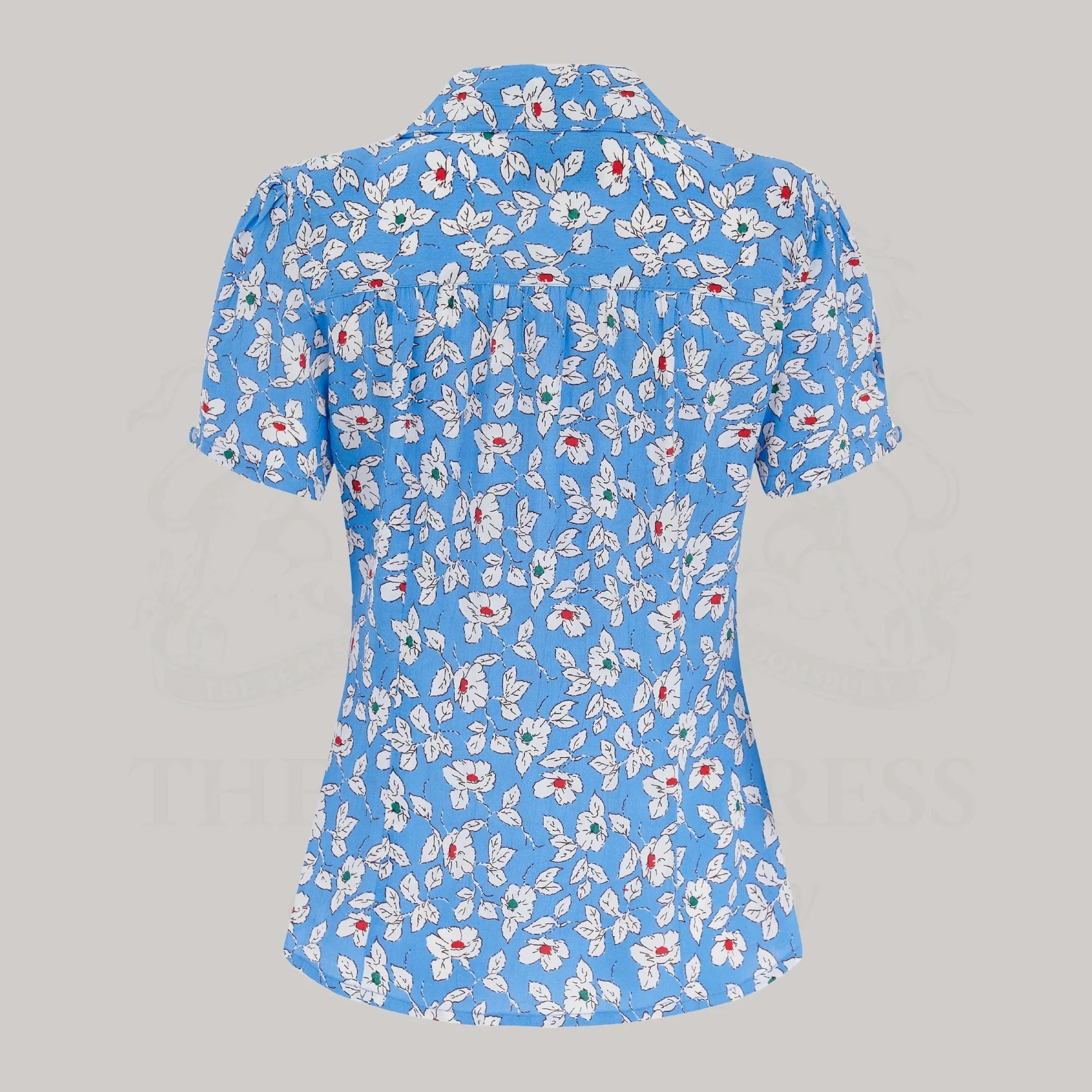 Grace kortærmet skjorte - palace pansy kortærmet skjorte Seamstress Of Bloomsbury 