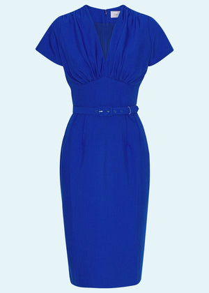 Holly pencilkjole i koboltblå Kjoler Daisy Dapper 