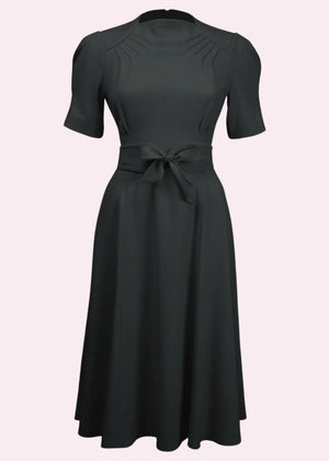 House of Foxy: Stanwyck 40'er stils kjole i klassisk sort House Of Foxy 