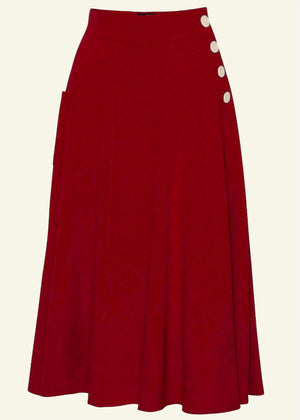 House of foxy: Whirlaway swing nederdel i rød toej House Of Foxy 