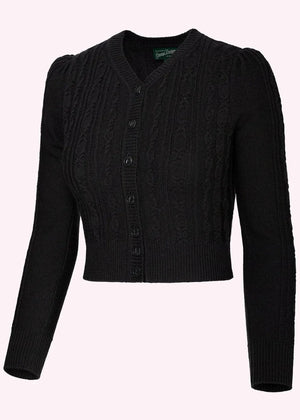 Ice Skater Cardigan - Black cardigan Emmy Design 