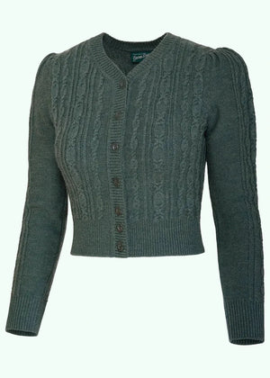Ice Skater Cardigan - Sea Green cardigan Emmy Design 