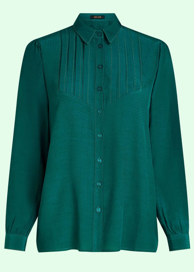 Karen Blouse Petroleuom Blå King Louie 