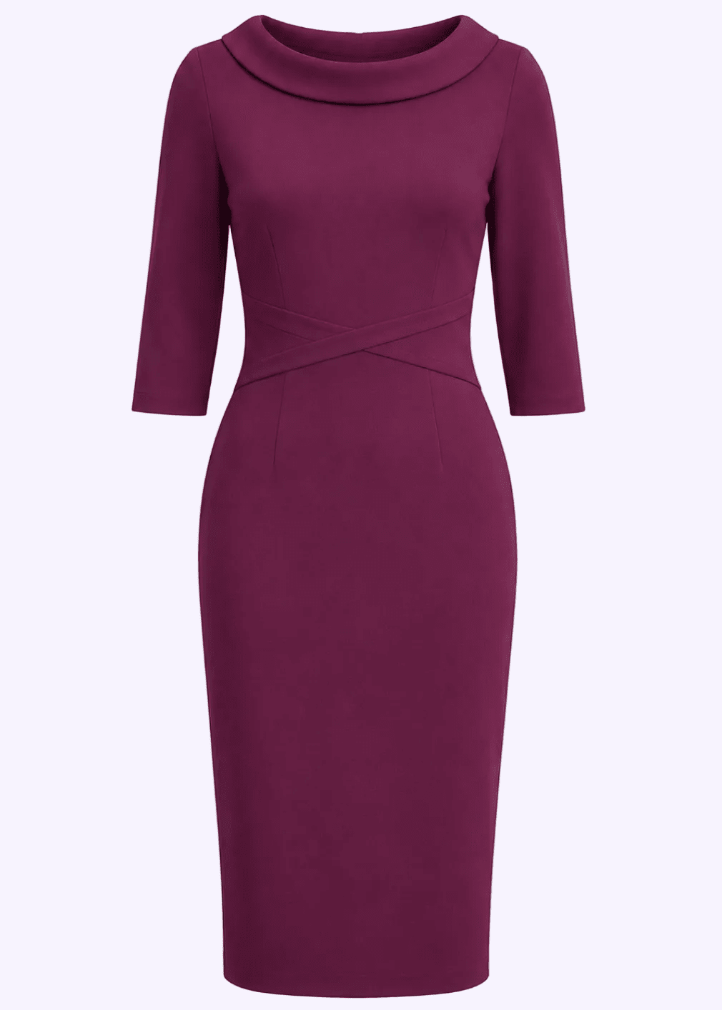 Kennedy pencil kjole - mørk lilla pencil kjole Pretty Dress Company 
