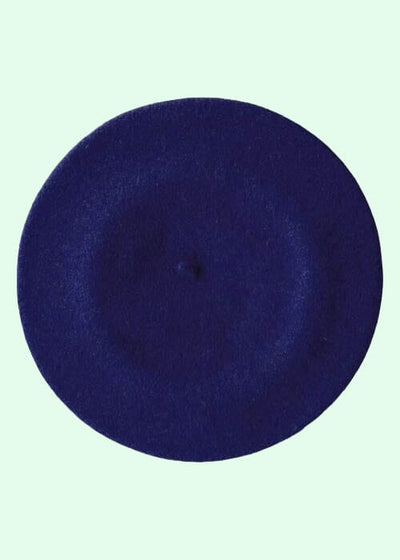 Klassisk navy blå baret i uld Accessories Diefenthal 