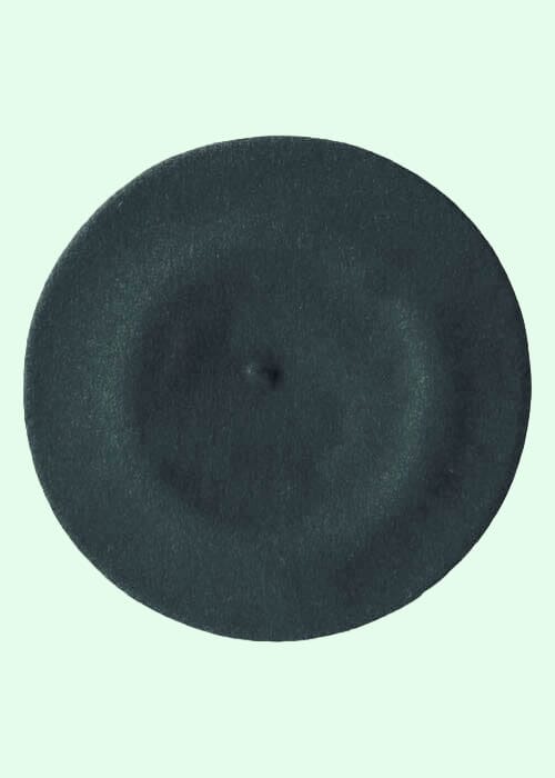 Klassisk petrol farvet baret i uld Accessories Diefenthal 