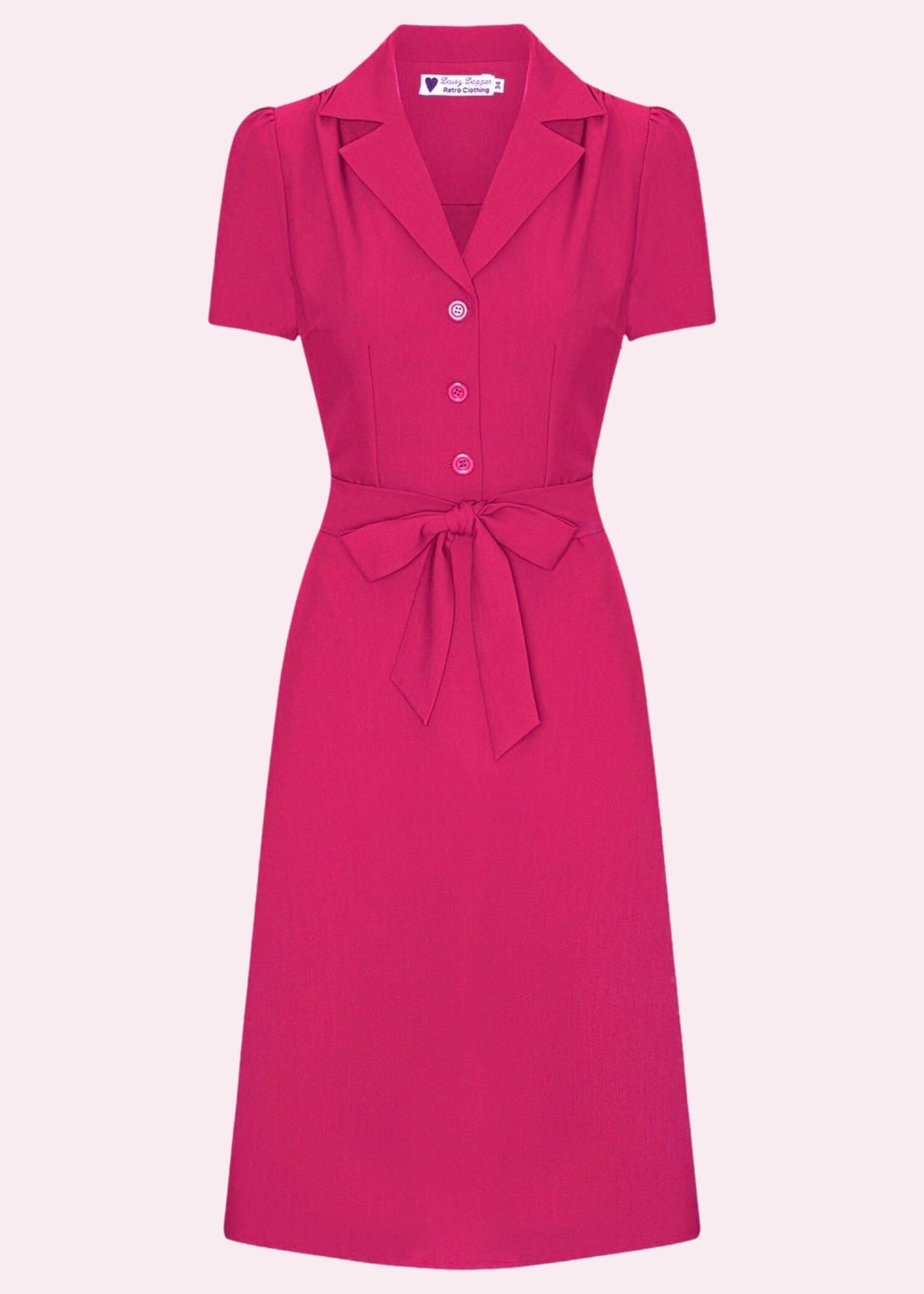 Klassisk Pink skjortekjole Daisy Dapper 