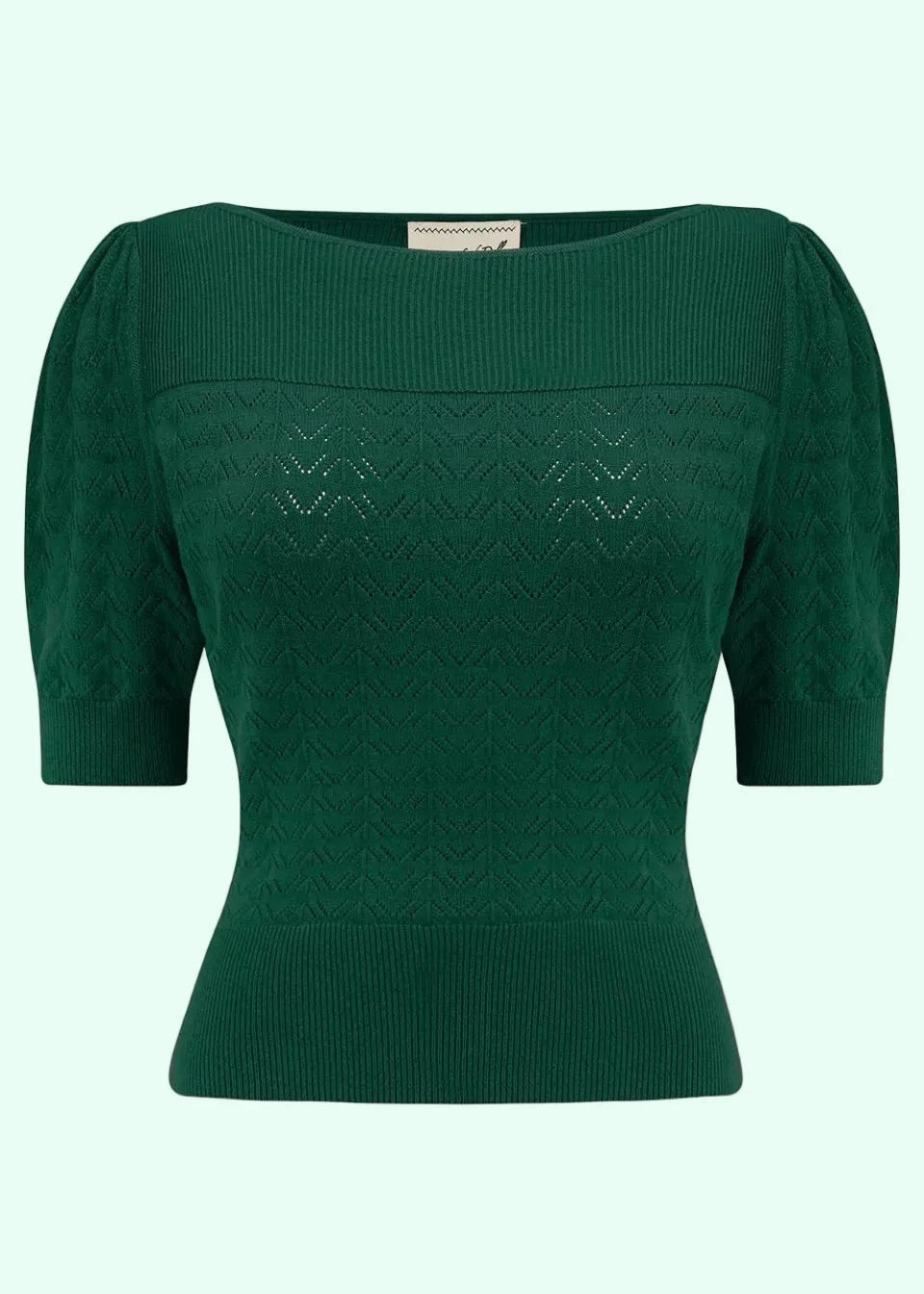 Lana strikbluse - grøn strik top Weekend Doll 