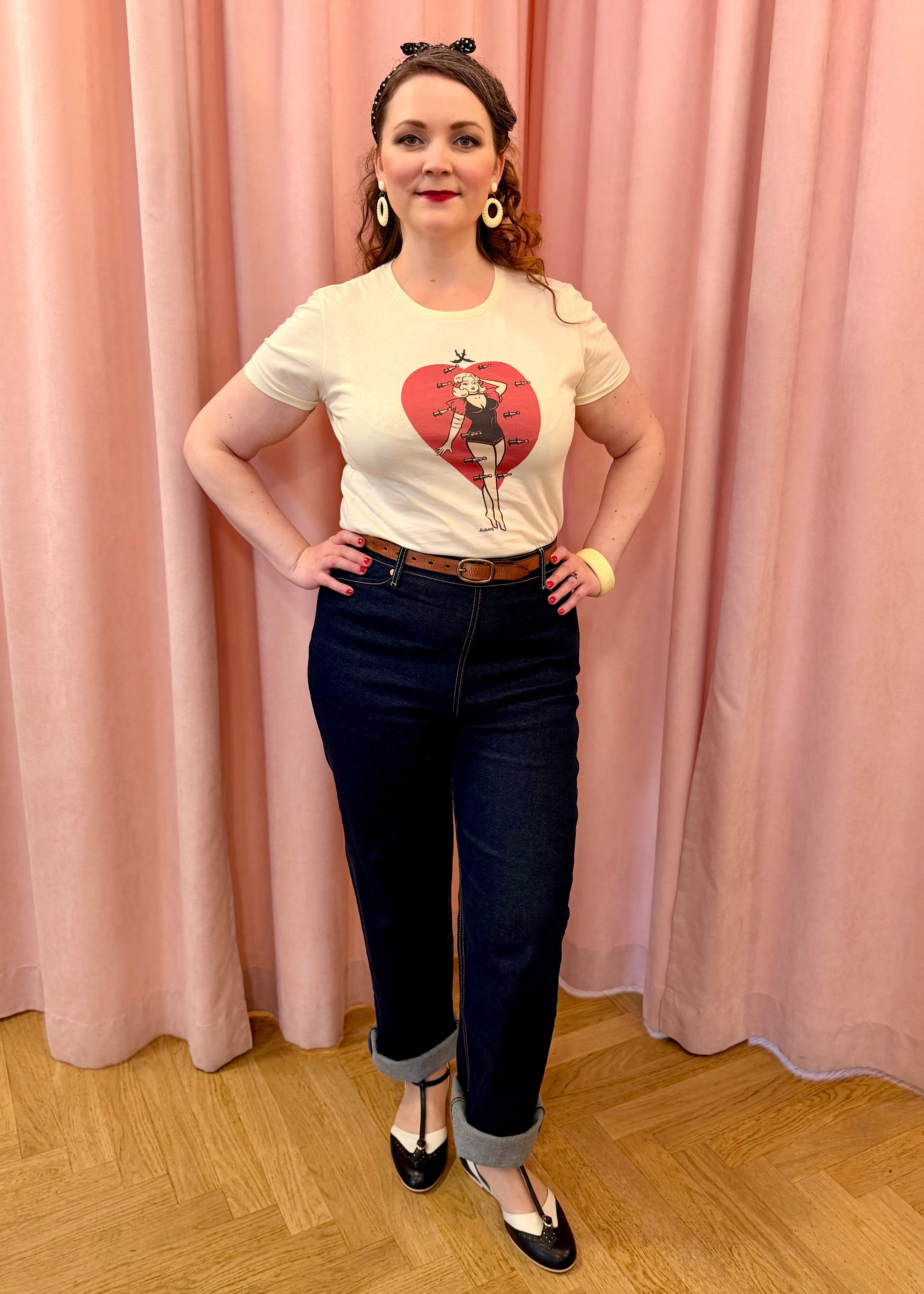 Le Wild Højtaljede jeans med brede ben - blå denim jeans Lady K Loves 