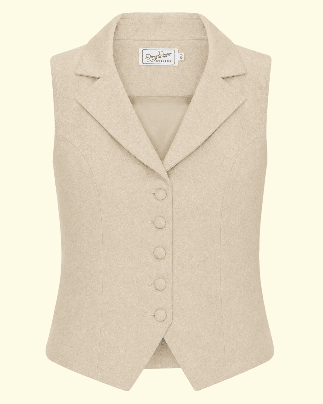 Marlene vest - sand vest Daisy Dapper 