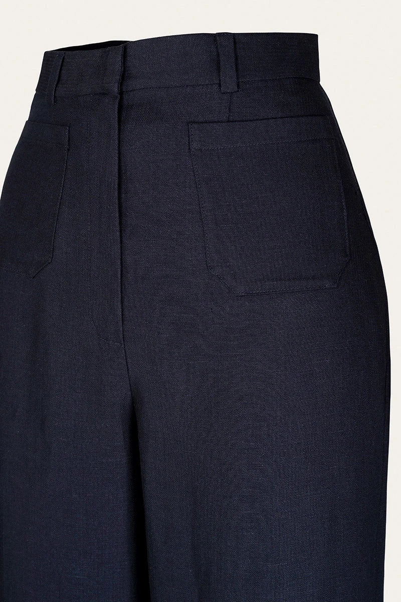 Miss Pocket Pants i navy bukser Emmy Design 