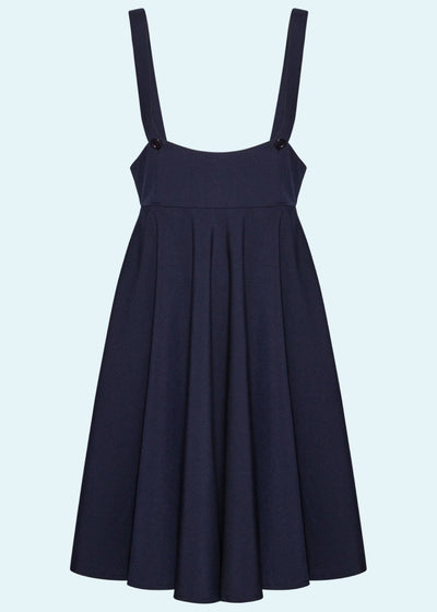 Pinafore swingnederdel i navy blå Nederdel Daisy Dapper 