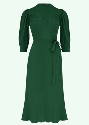 Rita midi kjole i grøn aline kjole Weekend Doll 