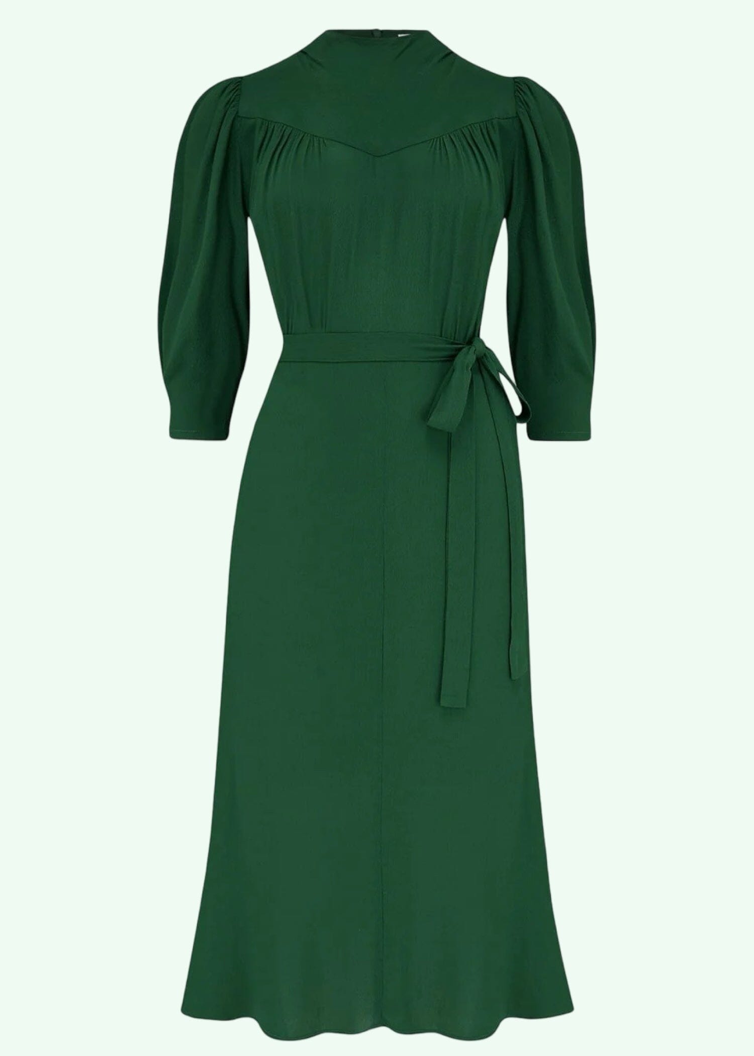 Rita midi kjole i grøn aline kjole Weekend Doll 