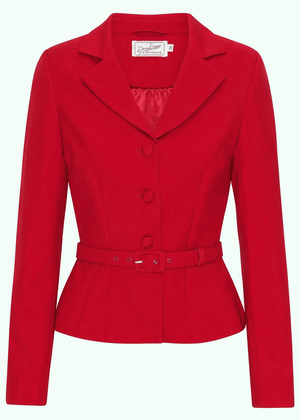 Siri figursyet blazer - rød jakke Daisy Dapper 