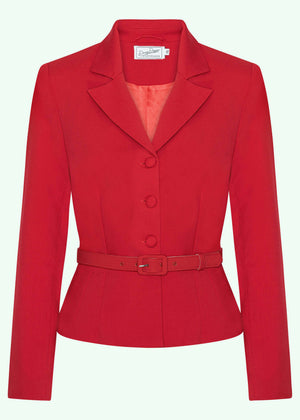 Siri taljeret blazer i rød tøj Daisy Dapper 