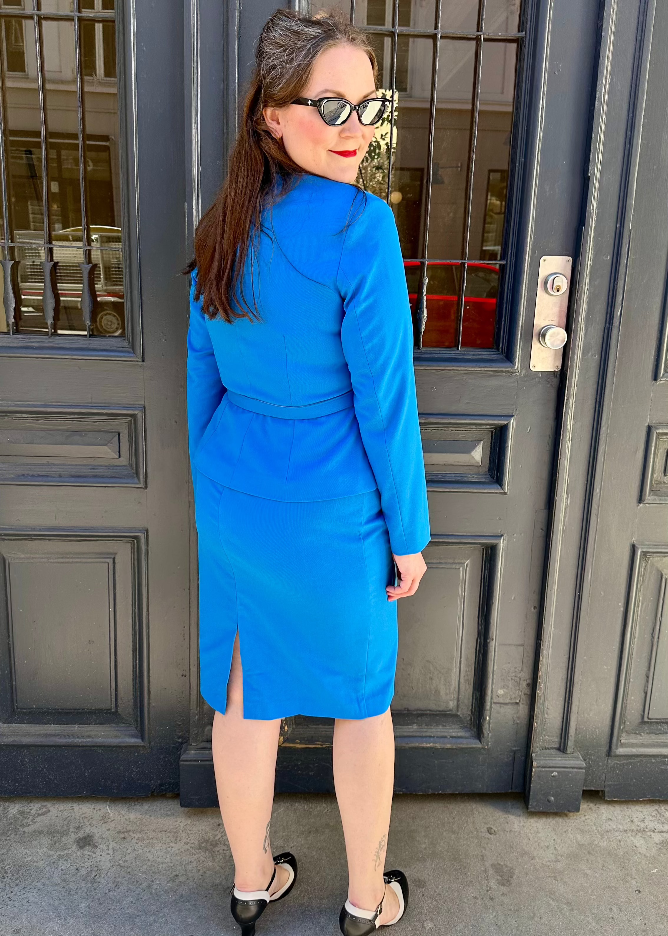 Siri taljeret blazer i sommerblå jakke Daisy Dapper 