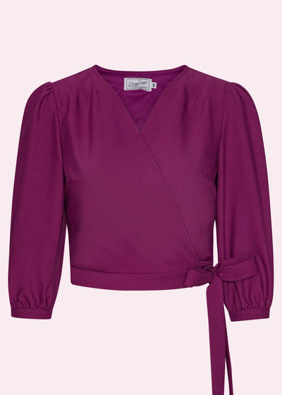 Slåom bluse i fuchsia pink bluse Daisy Dapper 