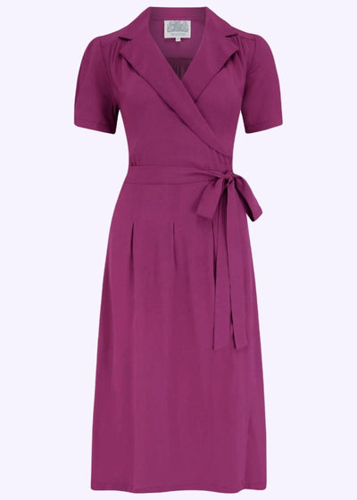 Slåom kjole i mulburry slåom kjole Seamstress Of Bloomsbury 