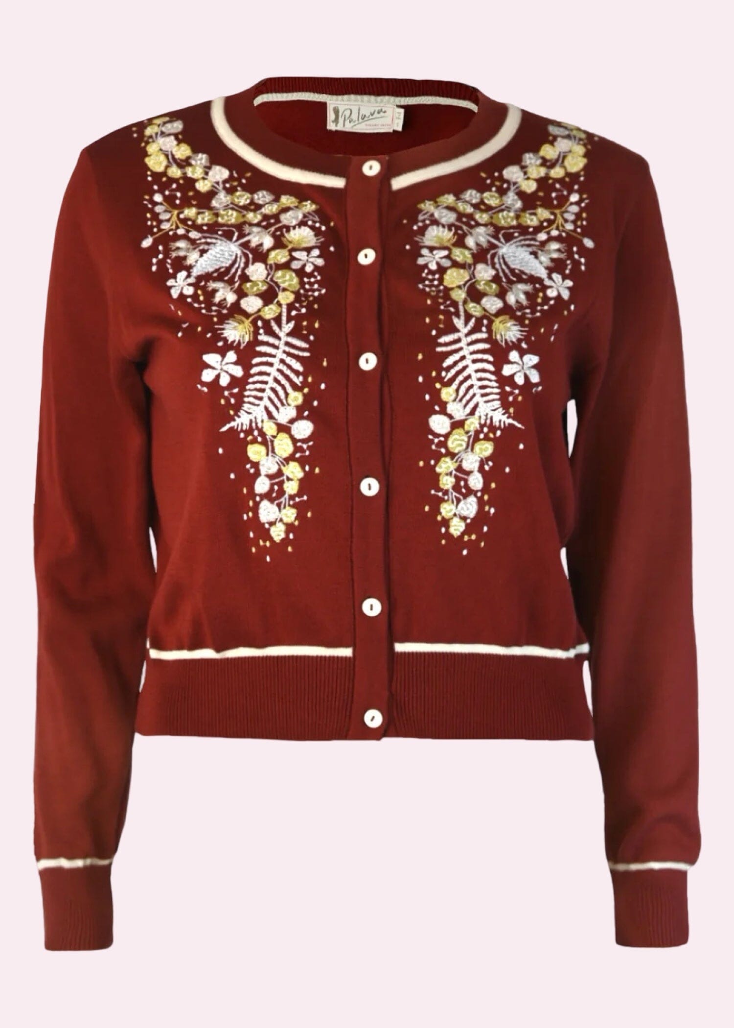 Vera Cardigan, Burgundy Berries Cardigan cardigan Palava 